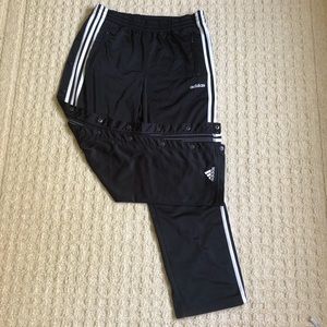 Adidas Tear Away Track Pants- sz S/M